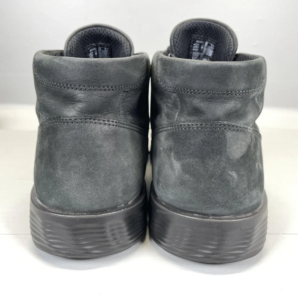 ECCO S Light Hybrid Chukka Boots Mens Size 45 Gray Nubuck Lace Up Casual Shoes
